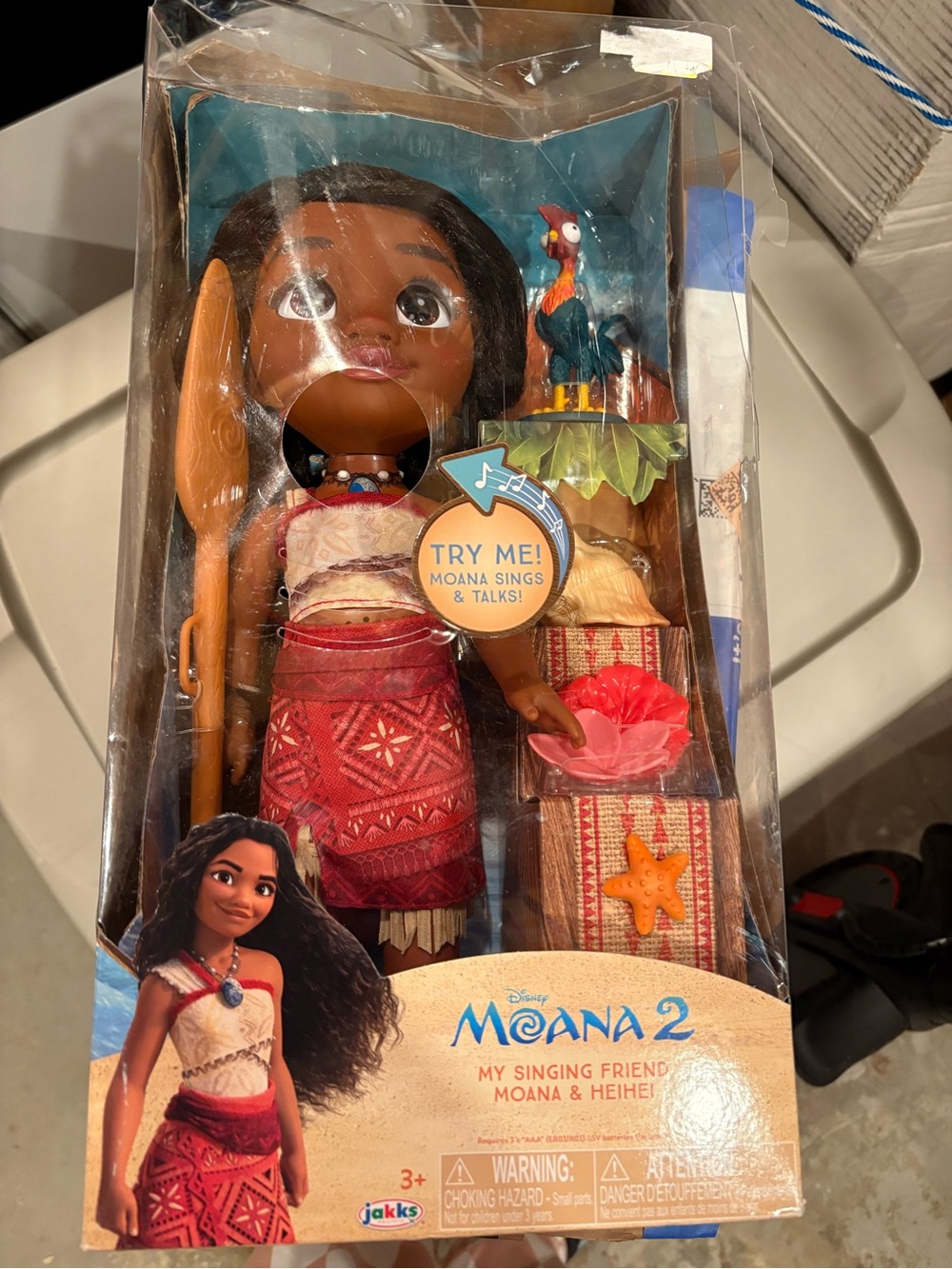 Disney Moana 2 Singing Moana & Heihei Doll - Brown/Red
